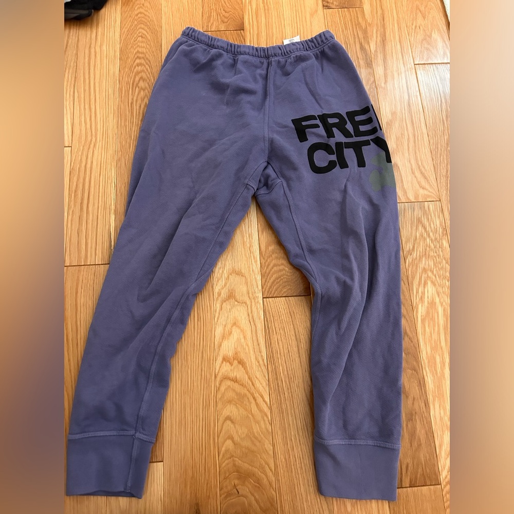 Purple sweatpants free city